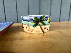 Tropical Inspired Home Decor: Dishes, Spreader, and Pineapple Lamp