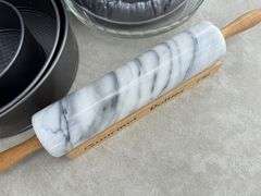 Baking Set: Marble Rolling Pin, Cake Pans, and Dragon Mold