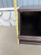 Pair of Brown Stackable Storage Cubbies