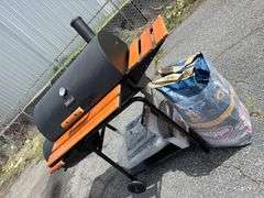 Royal Gourmet Charcoal Grill with Smoker, Grill Basket, and Charcoal