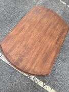 Wood Drop Leaf Table with Black Legs
