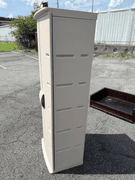 Tall Plastic Storage Cabinet with Shelves