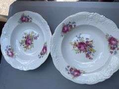 Walbrzych Fine China Set, Made in Poland, Floral Design
