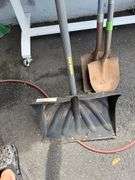 Assorted Garden Tools: Shovels, Rakes, Hedge Trimmers, and More