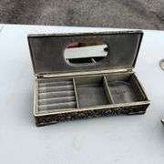 Silver Plated Assortment - Jewelry Box, Goblets, and Flower Vases