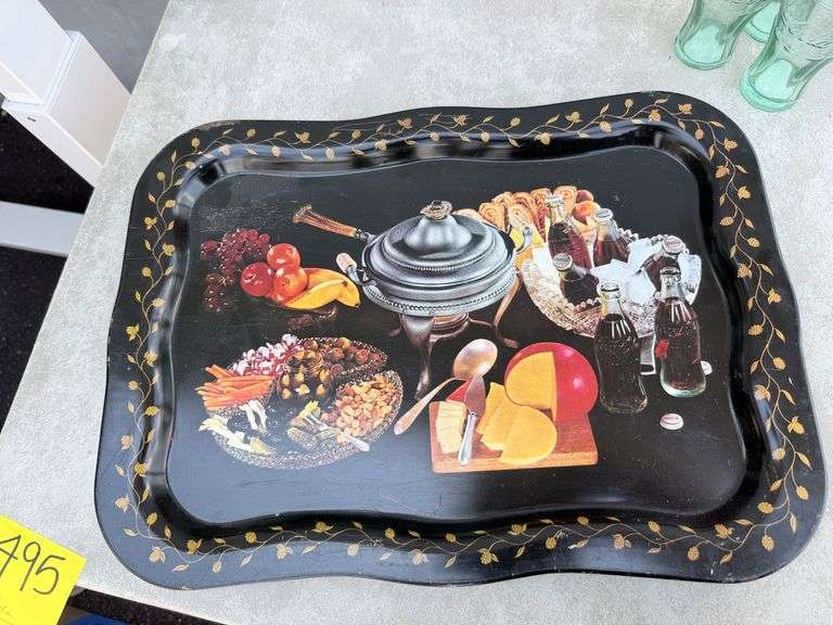 Coca-Cola Collectible Set: Tray, Cooler Bag & Glasses