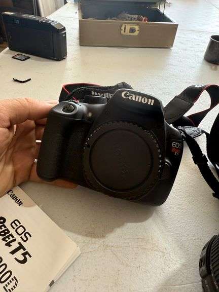 Canon EOS Rebel T5 Camera with Lenses, Battery Charger and Bag