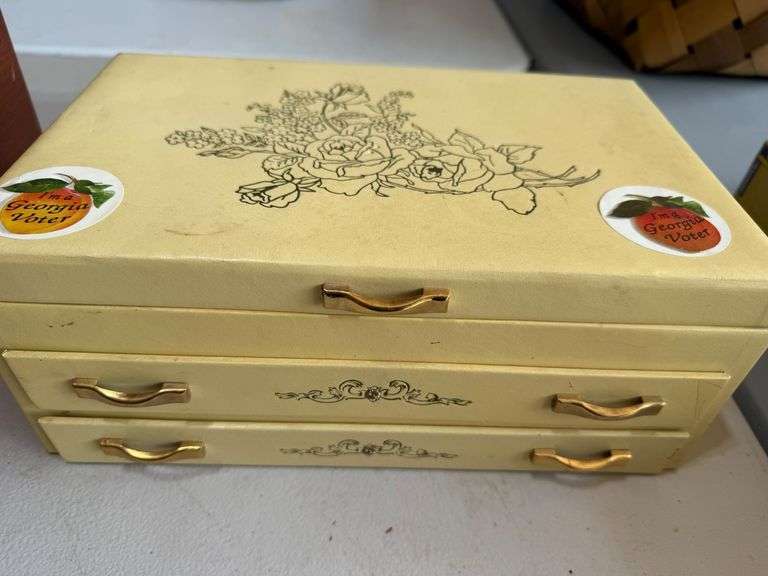 Costume Jewelry Collection in Storage Box