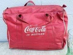 Coca-Cola Collectible Set: Tray, Cooler Bag & Glasses