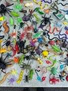 Collection of Plastic Insects and Snake Toys