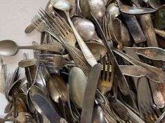 Large Lot of Assorted Silver Plated Flatware