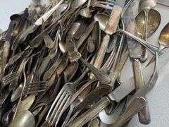 Large Lot of Assorted Silver Plated Flatware