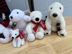 Coca-Cola Polar Bear Collectibles - Plush, Tray, Puzzle, Plate