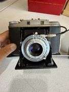 Ansco Camera Outfit with Flash Unit, Case, and Flash Cubes