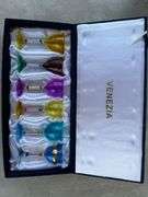 Venezia Colored Wine Glasses Set, Wild Turkey Bar Mat, Skull Wine Glass Charms, Coffee Pots & Sugar Dispenser