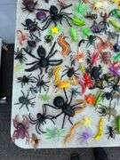 Collection of Plastic Insects and Snake Toys