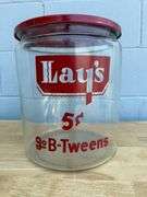 Lay's and Lance Store Display Jars