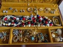 Margret Jewelry Box with Assorted Jewelry
