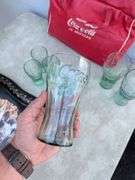 Coca-Cola Collectible Set: Tray, Cooler Bag & Glasses