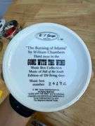 Set of 6 "Gone With the Wind" Music Boxes and Decorative Plate