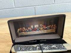 Deejo Lighthouse Knife & Case Last Supper Knife