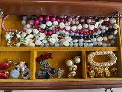 Margret Jewelry Box with Assorted Jewelry