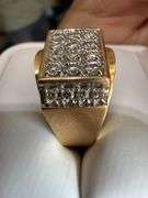 14K Yellow Gold, 1CT Diamond Ring