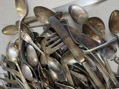 Large Lot of Assorted Silver Plated Flatware
