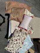 Assorted Decorative Pillows and Ralph Lauren Cotton Bed Blanket