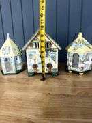 Butterfly Cottage Trio Birdhouses