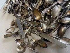 Large Lot of Assorted Silver Plated Flatware