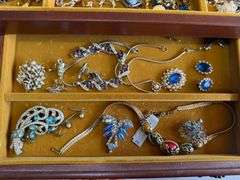 Margret Jewelry Box with Assorted Jewelry