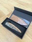 Deejo Lighthouse Knife & Case Last Supper Knife
