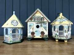 Butterfly Cottage Trio Birdhouses