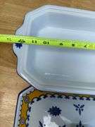 Cake Stand, Serving Dishes, and Napkins Set