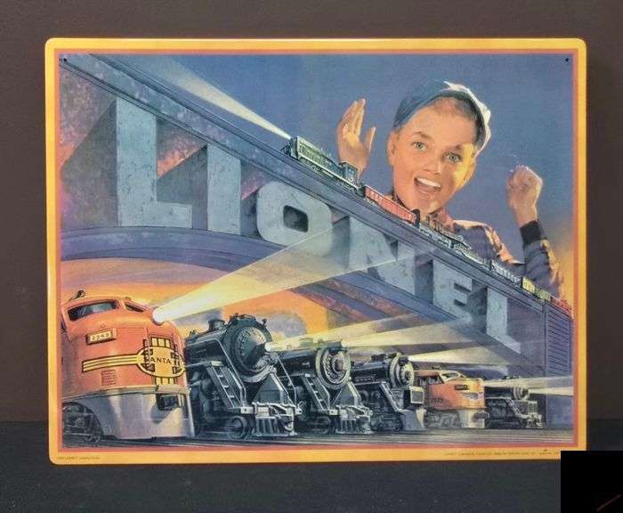 1952 Lionel Catalog Cover Tin Sign