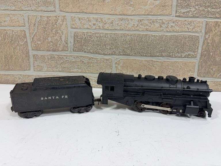 Marx #1666 2-4-2 Locomotive with Steam Chest Smoke and Santa Fe Tender image