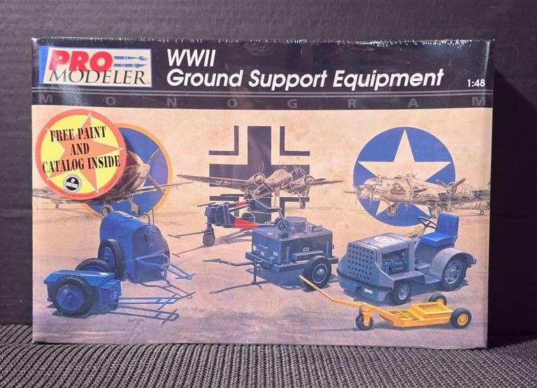 Pro Modeler WWII Ground Support Equipment 1:48 Scale Model Kit image