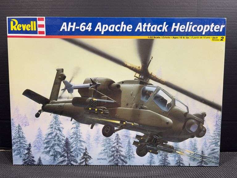 Revell AH-64 Apache Attack Helicopter Model Kit image
