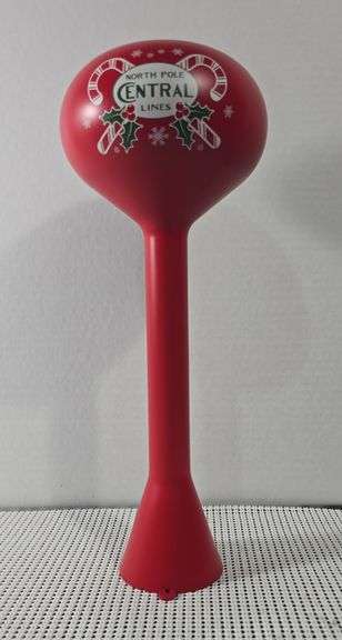 Lionel Water Tower decorated as "North Pole Central Lines" image