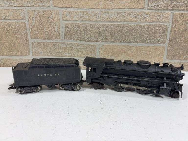 Marx 2-4-2 #666 Steam Locomotive with Santa Fe Tender image