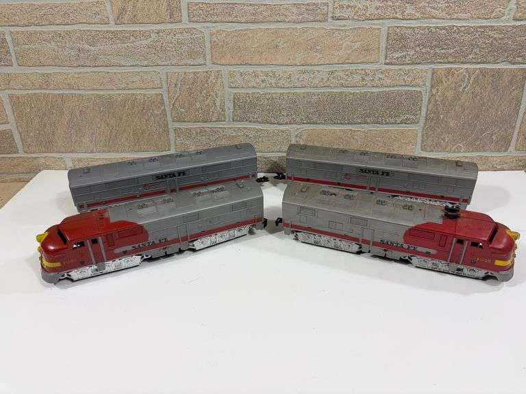 2 - Marx Santa Fe Locomotive A and B Units #1095 image