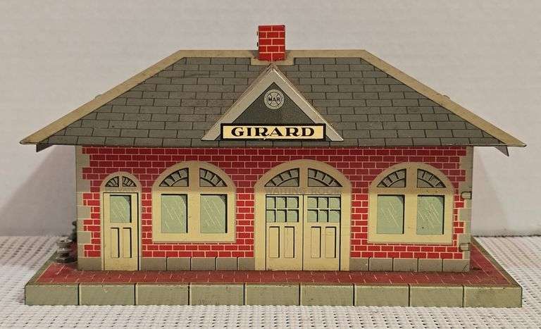 Marx Tin Litho Girard Train Station image