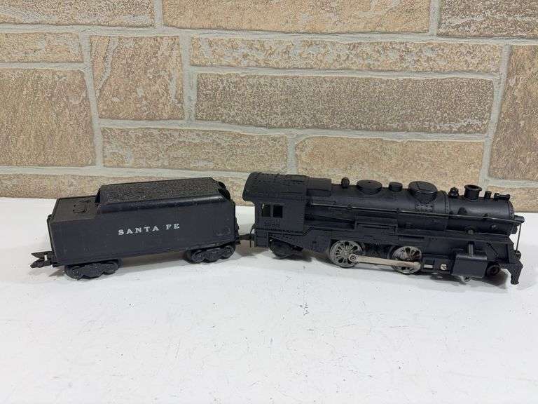 Marx #1666 2-4-2 Steam Locomotive and Santa Fe Tender image