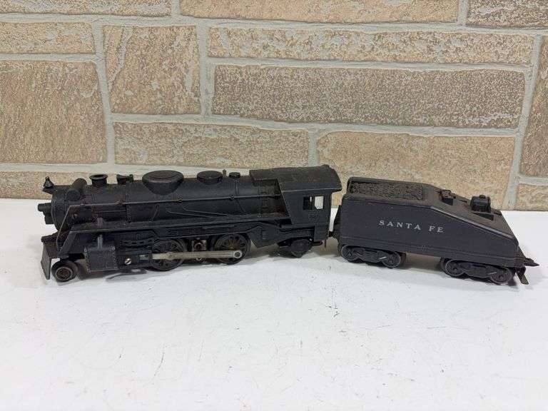 Marx 2-4-2 #666 Steam Locomotive with Santa Fe Tender image