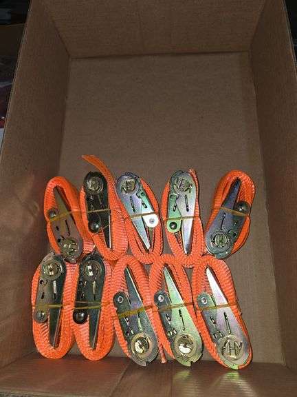 Set of 10 Unused 1" x 6' self binding load straps image
