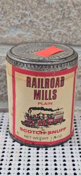 Sealed Railroad Mills Plain Scotch Snuff image