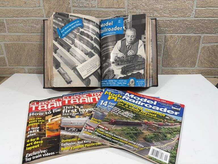 1951 Complete Set (Vol 18) of Model Railroader Magazine and other related misc magazines image