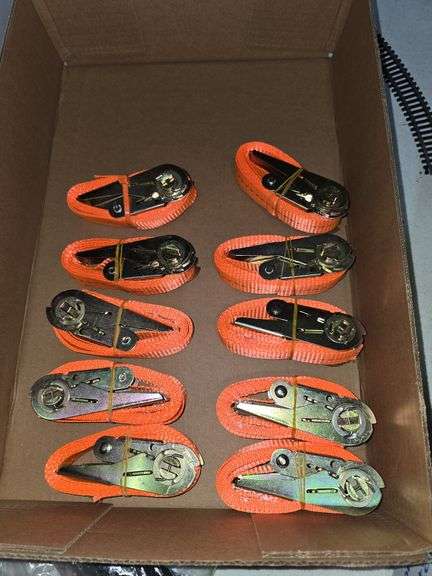 Set of 10 Unused 1" x 6' self binding load straps image