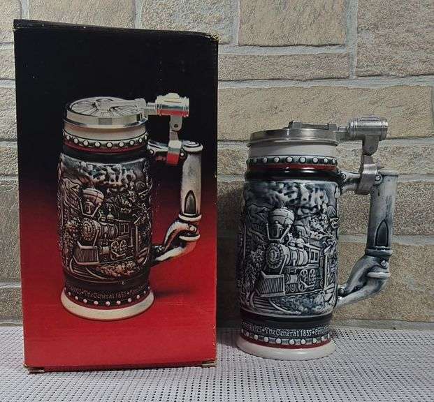 Avon Age of the Iron Horse Ceramic Stein image